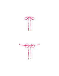 Thumbnail for Halter Neck Top With Tie Back Pink Swirl