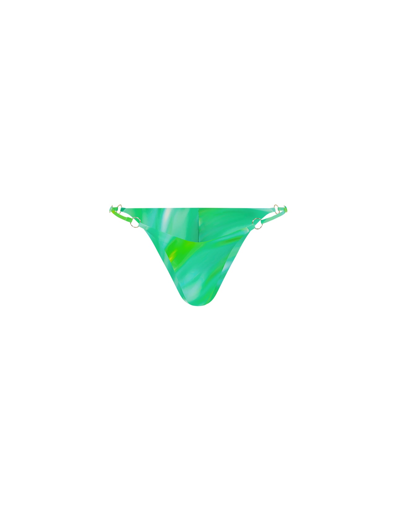 V-Cut Bottom With Ring Green Stripe